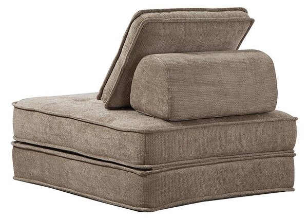 Rozkladacia multifunkčná sofa CALMERO - svetlo hnedá