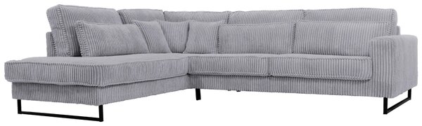 ROHOVÁ SEDAČKA, textil, kompozitné drevo, sivá Livetastic - Sedačky, Online Only