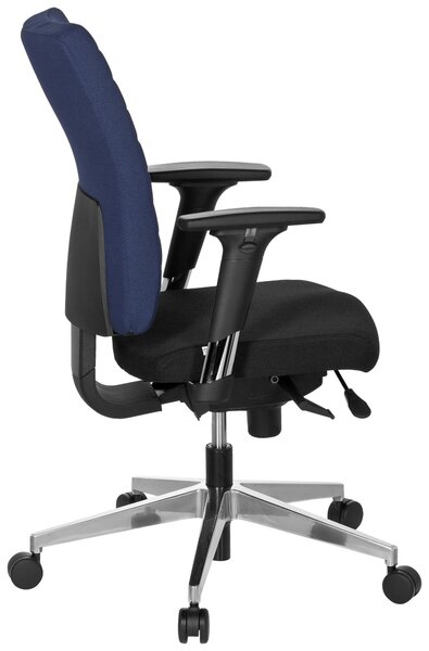 OTOČNÁ STOLIČKA, plochá tkanina, modrá, čierna MID.YOU - Online Only kancelárie, Online Only