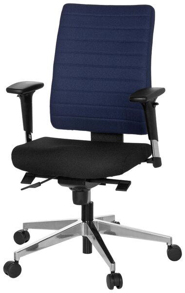 OTOČNÁ STOLIČKA, plochá tkanina, modrá, čierna MID.YOU - Online Only kancelárie, Online Only