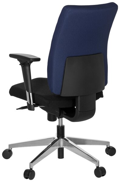 OTOČNÁ STOLIČKA, plochá tkanina, modrá, čierna MID.YOU - Online Only kancelárie, Online Only
