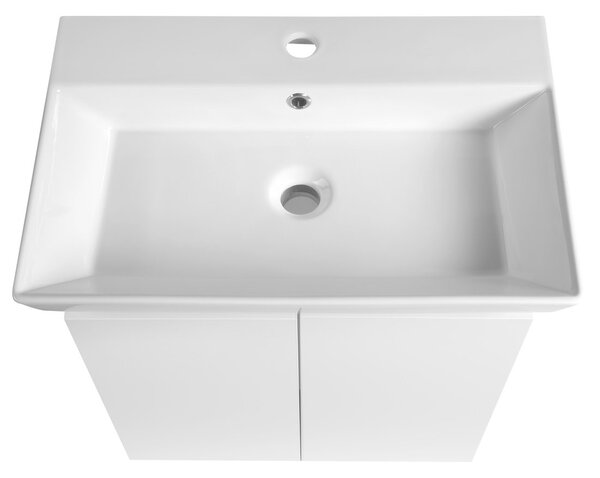 Aqualine Aqualine, PANEDA umývadlová skrinka 55x55x34,2cm, biela, PN255