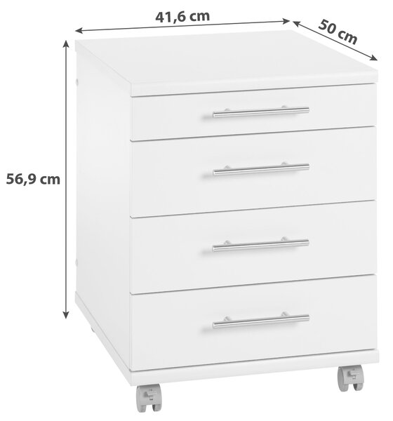 KONTAJNER NA KOLIESKACH, 41,6/56,9/50 cm MID.YOU - Online Only kancelárie, Online Only
