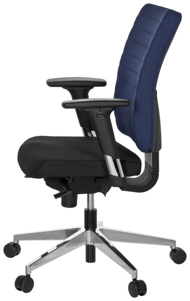 OTOČNÁ STOLIČKA, plochá tkanina, modrá, čierna MID.YOU - Online Only kancelárie, Online Only