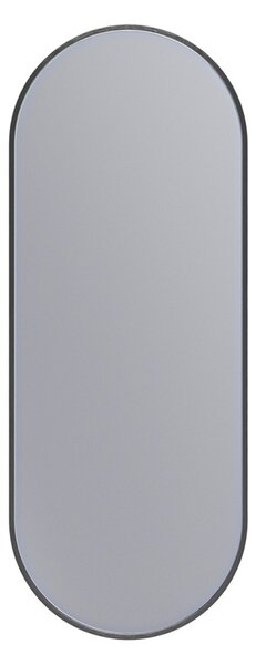 Erga Oval, oválne zrkadlo 35x90cm, čierny rám, ERG-V01-OVAL-3590-BK