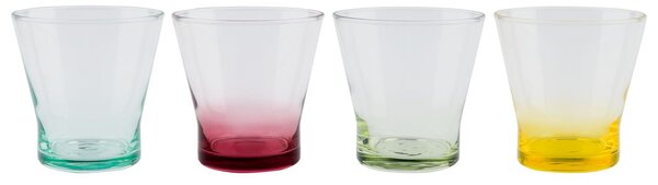 ERNESTO Súprava farebných pohárov, 4-dielna (poháre tumbler) (100324578)