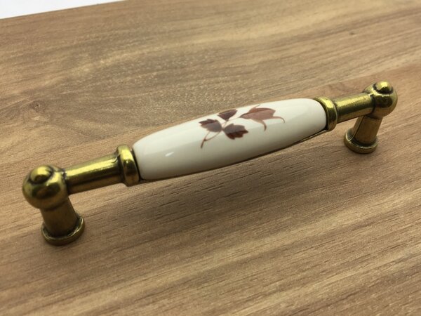 Interex ARDENIA zlatá antik/ porcelán/ lístok 96 mm