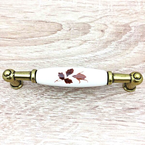 Interex ARDENIA zlatá antik/ porcelán/ lístok 96 mm