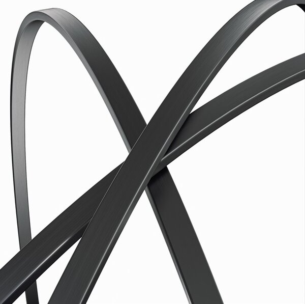 Erga Round, okrúhle zrkadlo 40cm, čierny rám, ERG-V01-ROUND-4040-BK