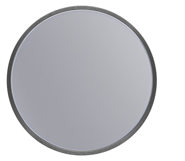 Erga Round, okrúhle zrkadlo 30cm, čierny rám, ERG-V01-ROUND-3030-BK