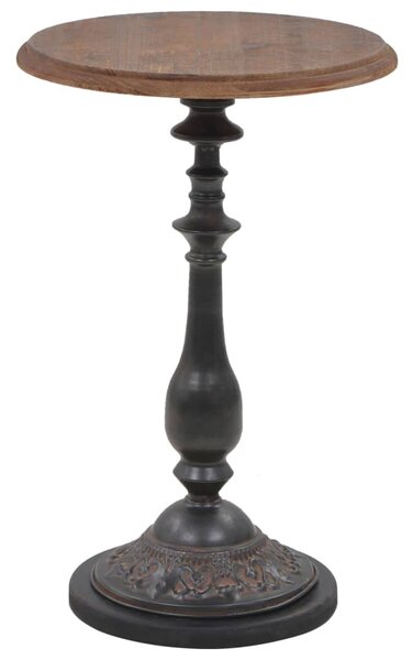 Koncový stolík z jedľového dreva 40x64 cm hnedý