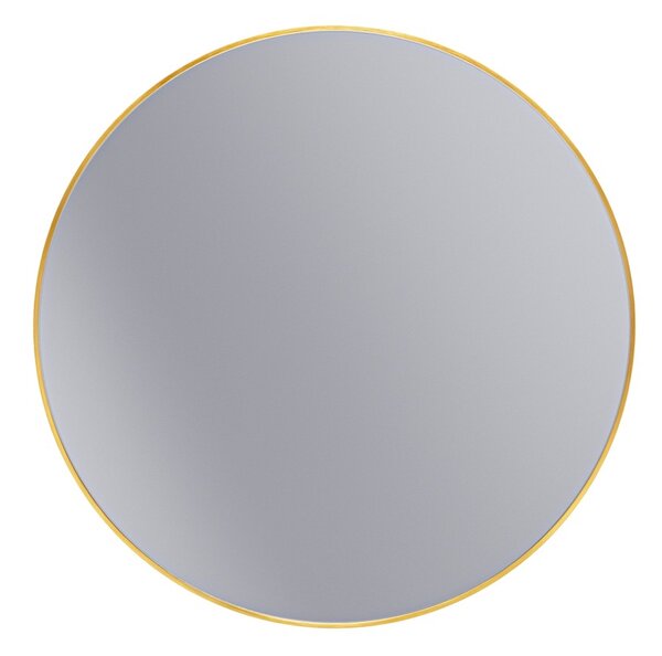 Erga Round, okrúhle zrkadlo 100cm, zlatý rám, ERG-V01-ROUND-1010-GD