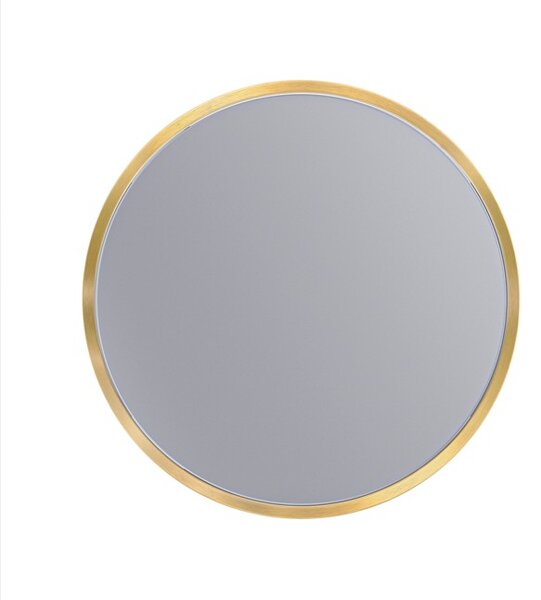 Erga Round, okrúhle zrkadlo 30cm, zlatý rám, ERG-V01-ROUND-3030-GD