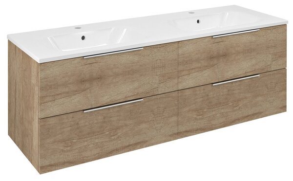 Sapho Sapho, CIRASA umývadlová skrinka 139,6x52x46cm, dub alabama, CR141-2222-21