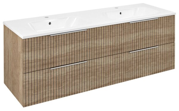 Sapho Sapho, CIRASA STRIP umývadlová skrinka 139,6x52x46cm, dub alabama, CR141-2322-21