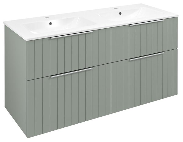 Sapho Sapho, CIRASA STRIP umývadlová skrinka 118,4x64x46cm, verde, CR121-4444S-21