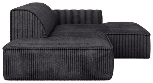 ROHOVÁ SEDAČKA, plast, textil, kompozitné drevo, antracitová Livetastic - Sedačky, Online Only
