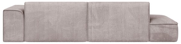ROHOVÁ SEDAČKA, plast, textil, kompozitné drevo, cappuccino Livetastic - Sedačky, Online Only