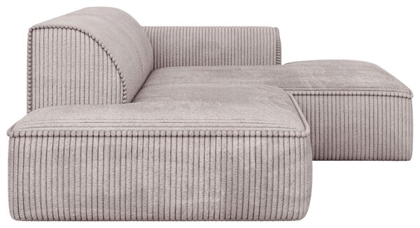 ROHOVÁ SEDAČKA, plast, textil, kompozitné drevo, cappuccino Livetastic - Sedačky, Online Only