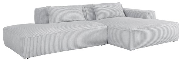 ROHOVÁ SEDAČKA, plast, textil, kompozitné drevo, svetlosivá Livetastic - Sedačky, Online Only