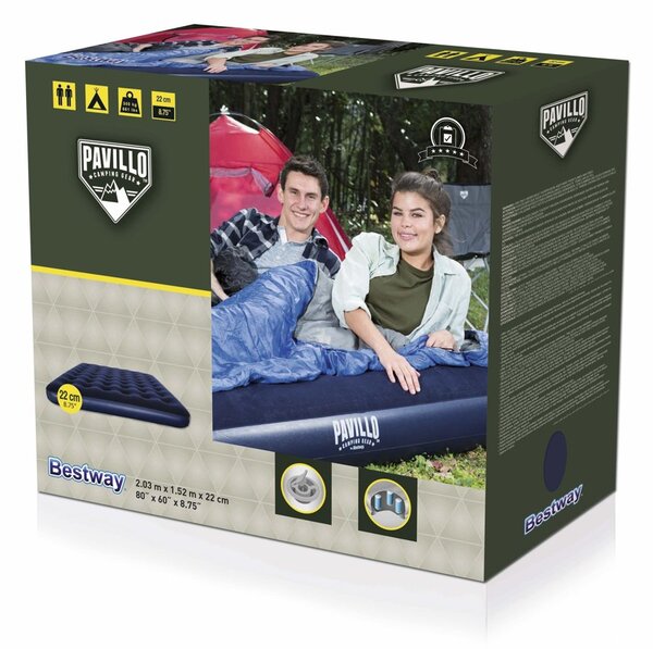 Bestway Nafukovací matrac 203 x 152 x 22 cm, 2 osoby - Bestway 67003