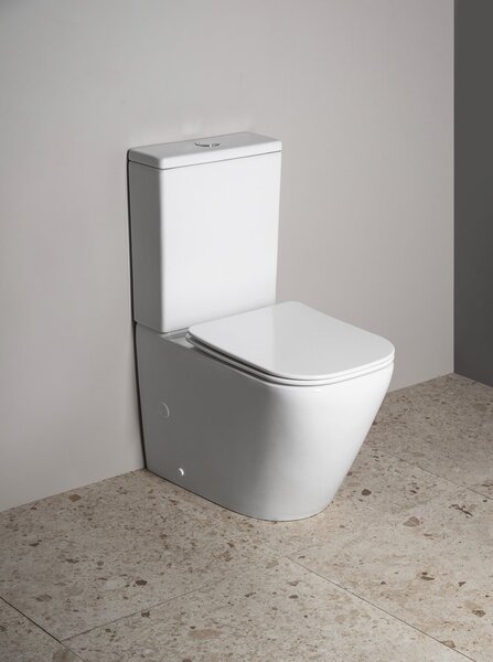 Sapho Sapho, IMALA kombi WC, Vortex Rimless, spodný/zadný odpad, biela, PC107V