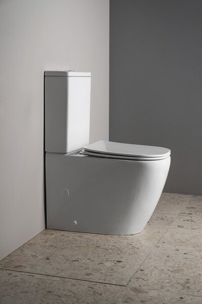 Sapho Sapho, IMALA kombi WC, Vortex Rimless, spodný/zadný odpad, biela, PC107V