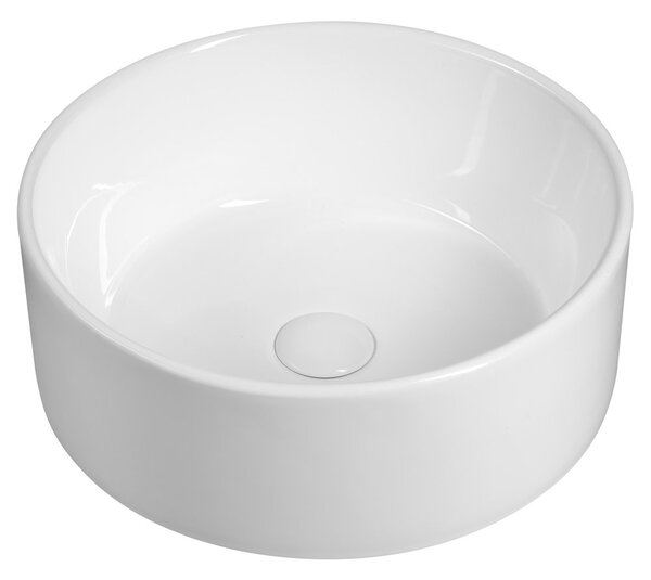 Sapho Sapho, Keramické umývadlo na dosku, priemer 40cm, biela, FB48150