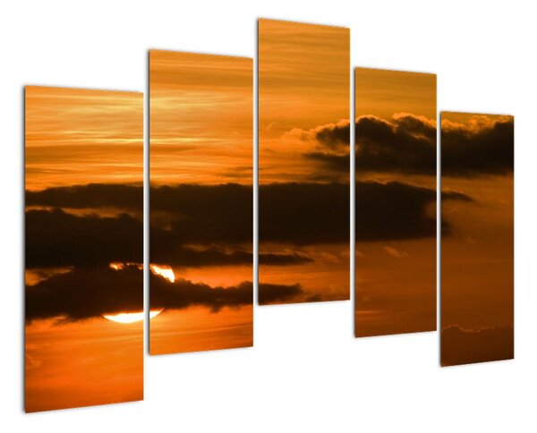 Západ slnka - moderné obrazy (Obraz 125x90cm)
