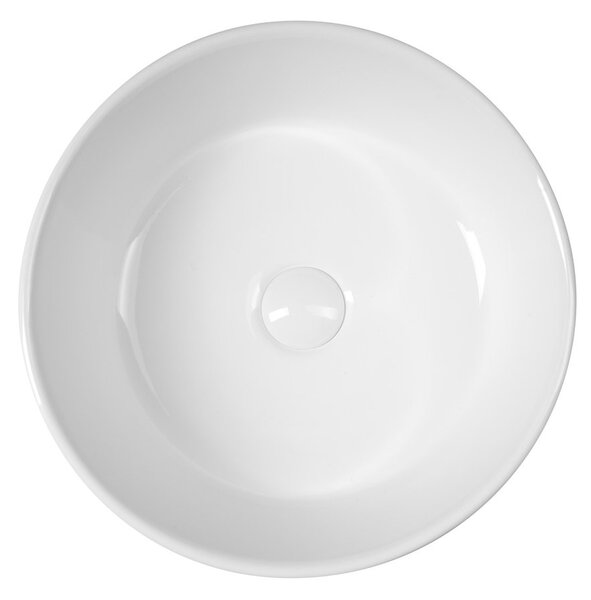 Sapho Sapho, Keramické umývadlo na dosku, priemer 40cm, biela, FB48150