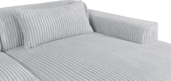 ROHOVÁ SEDAČKA, plast, textil, kompozitné drevo, svetlosivá Livetastic - Sedačky, Online Only