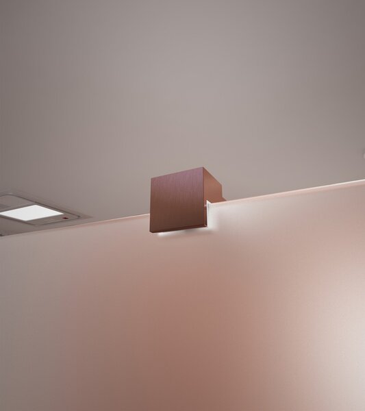 Erga Paris, stabilizačná vzpera pre sprchové zásteny s hrúbkou skla 8mm, dĺžka max. 150cm, medená matná, ERG-V02-PARIS-BAR-CO