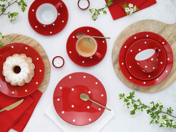 KÁVOVÝ SERVIS Polka Dots bunt 18-dielne Creatable - Online Only bytové doplnky, Online Only