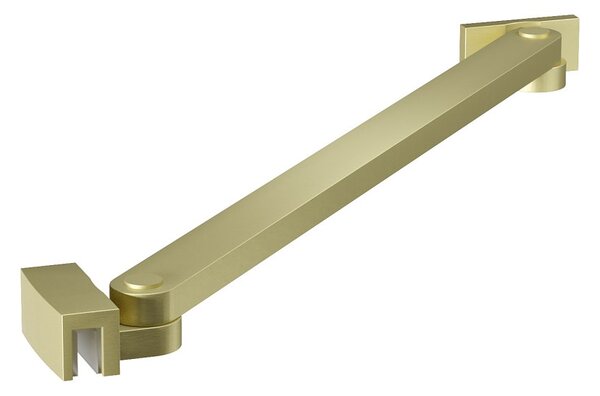 Erga Paris, rohová vzpera pre sprchové zásteny s hrúbkou skla 6/8/10 mm, dĺžka 35cm, zlatá matná, ERG-V02-PARIS-BAR35-GB