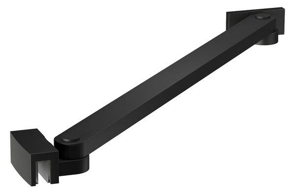 Erga Paris, rohová vzpera pre sprchové zásteny s hrúbkou skla 6/8/10 mm, dĺžka 35cm, čierna matná, ERG-V02-PARIS-BAR35-BK