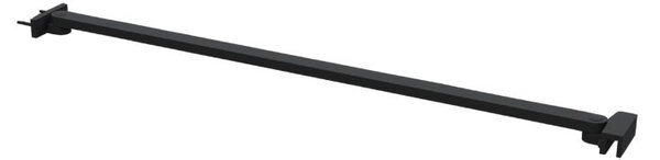 Erga Paris, rohová vzpera pre sprchové zásteny s hrúbkou skla 6/8/10 mm, dĺžka 35cm, čierna matná, ERG-V02-PARIS-BAR35-BK