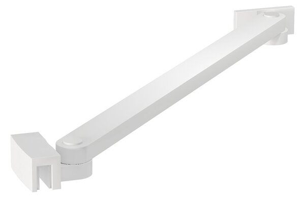 Erga Paris, rohová vzpera pre sprchové zásteny s hrúbkou skla 6/8/10 mm, dĺžka 35cm, biela matná, ERG-V02-PARIS-BAR35-WH
