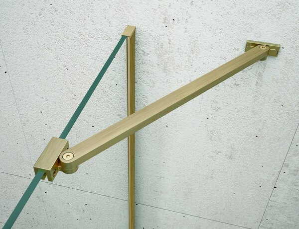 Erga Paris, rohová vzpera pre sprchové zásteny s hrúbkou skla 6/8/10 mm, dĺžka 60cm, zlatá matná, ERG-V02-PARIS-BAR60-GB