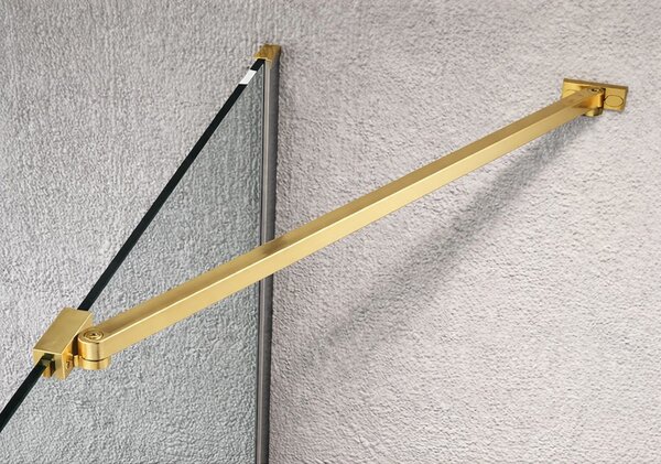 Erga Paris, rohová vzpera pre sprchové zásteny s hrúbkou skla 6/8/10 mm, dĺžka 60cm, zlatá lesklá, ERG-V02-PARIS-BAR60-GD