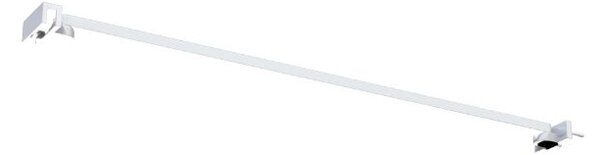 Erga Paris, rohová vzpera pre sprchové zásteny s hrúbkou skla 6/8/10 mm, dĺžka 60cm, biela matná, ERG-V02-PARIS-BAR60-WH