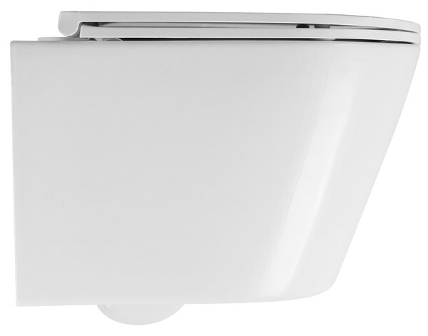 Erga Vento, závesná WC misa 490x365x365mm, Tornado 2 + toaletné sedadlo s pomalým zatváraním, biela, ERG-V03-VENTO-TO2-WH