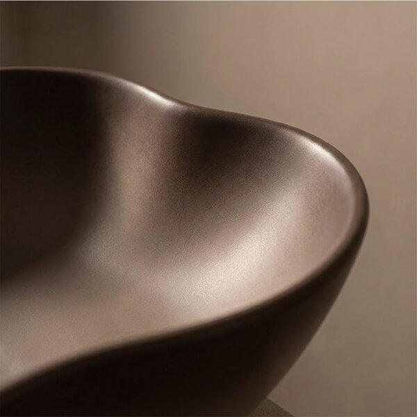 Rea Pearl, umývadlo na dosku 505x380x135 mm, béžová-hnedá-Ombre, REA-U0629