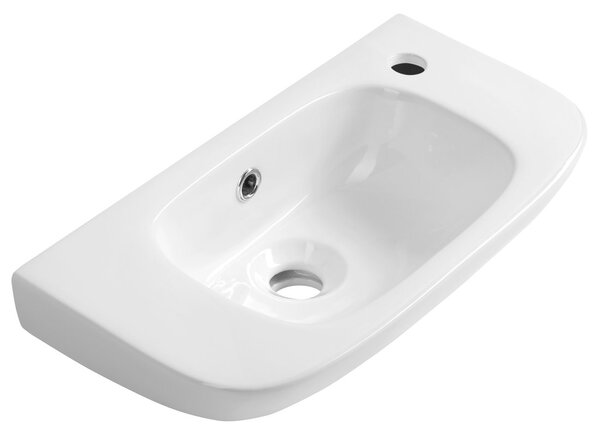 Aqualine Aqualine, KIA keramické umývadlo 49x25cm, biela, NP405