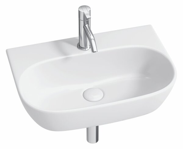 Aqualine Aqualine, FLANNY keramické umývadlo 46x31cm, biela, NP396