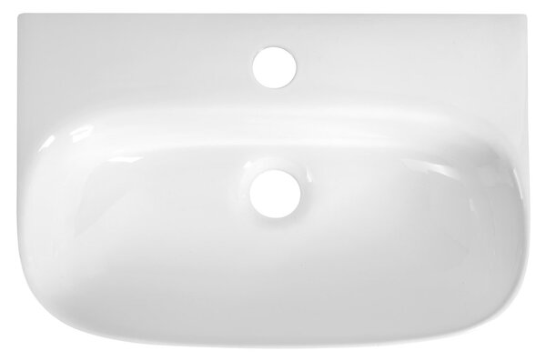 Aqualine Aqualine, FLANNY keramické umývadlo 46x31cm, biela, NP396
