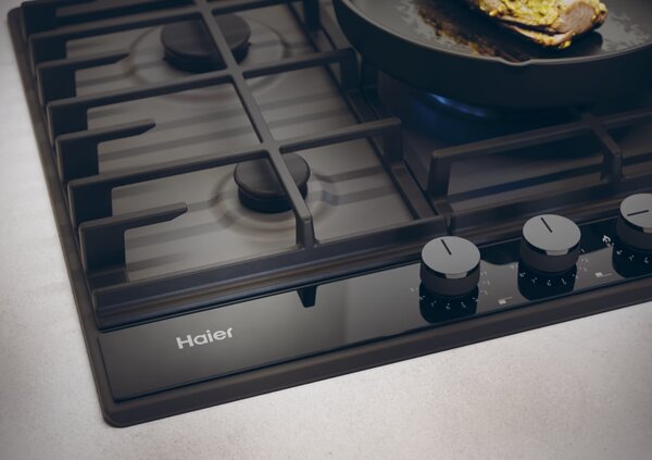 HAIER HAHG7W5TEB + kupóny na daľší nákup - Plynová varná doska
