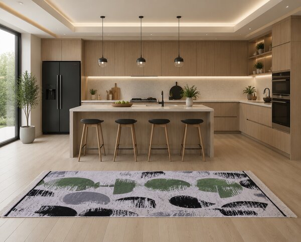 Praktik home , TRHÁK: Kusový koberec Natur Morava, 80x150, čiernobiela, chodba / predsieň