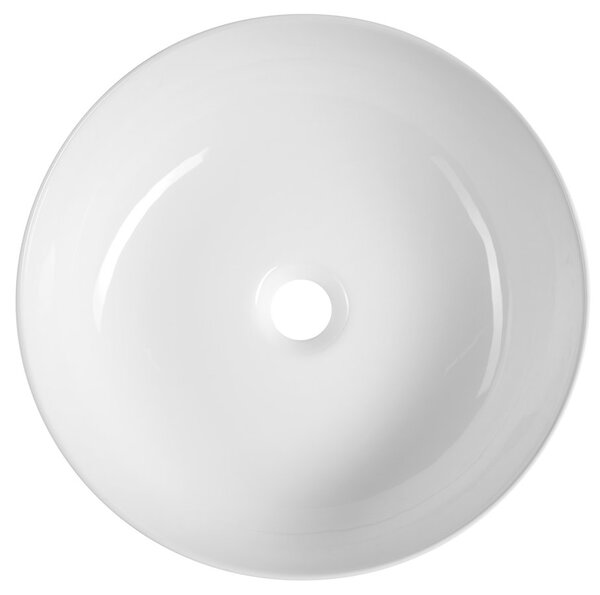 Sapho Sapho, RONDEA keramické umývadlo na dosku priemer 41cm, biela, AR445
