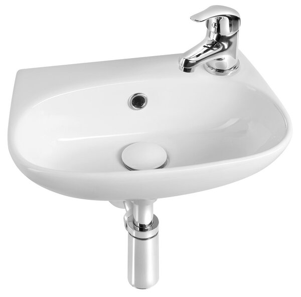 Aqualine Aqualine, VELSA keramické umývadlo 40x29cm, biela, NP479