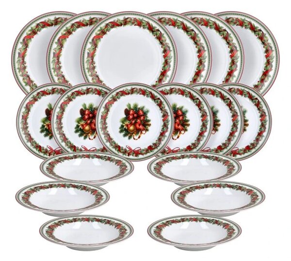 AB LINE 81031TO - Obedová súprava 18 dielna, porcelám Christmas Eve